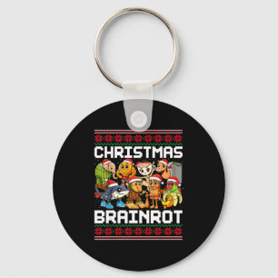 Funny Christmas Italian Brain Rot For Men Women Bo Keychain
