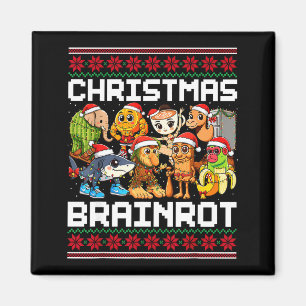 Funny Christmas Italian Brain Rot For Men Women Bo Magnet