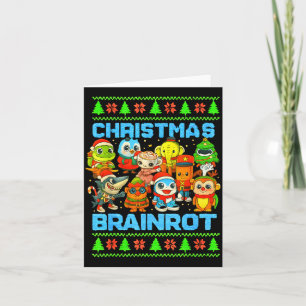Funny Christmas Italian Brain Rot Italian Brainrot Card