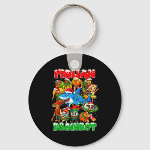 Funny Christmas Italian Brain Rot Italian Brainrot Keychain