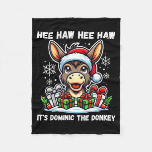 Funny Christmas Italian Christmas Dominic T  Fleece Blanket