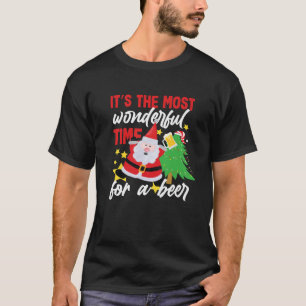 Funny Christmas It's The Most Wonderful Time Beer T-Shirt