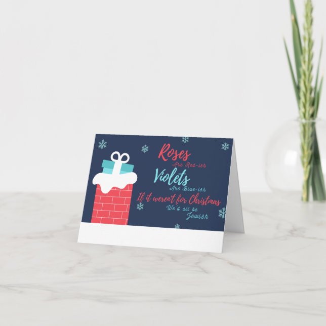 Funny Christmas / Jewish Card (Front)