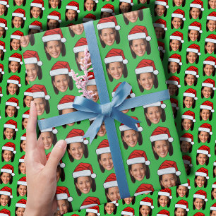 Funny Christmas   Kamala Harris Santa Hat Wrapping Paper