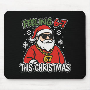 Funny Christmas Kids 6-7 67 Six Seven Meme Boys Ch Mouse Pad