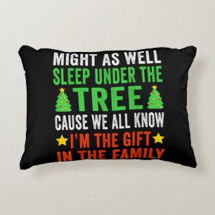 Funny Christmas Kids Christmas Pyjamas Girls Boys Accent Pillow