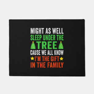 Funny Christmas Kids Christmas Pyjamas Girls Boys Doormat