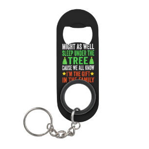 Funny Christmas Kids Christmas Pyjamas Girls Boys Keychain Bottle Opener