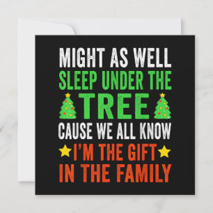 Funny Christmas Kids Christmas Pyjamas Girls Boys Thank You Card