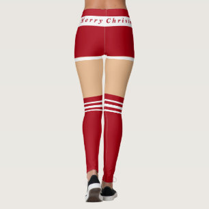 Funny Christmas Leggings Mrs Santa Claus
