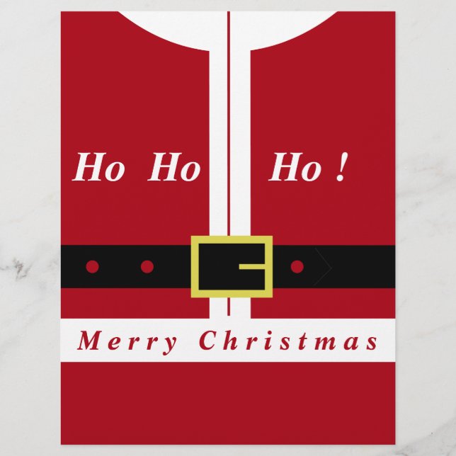 Funny Christmas Letterhead Santa Claus Gift (Back)