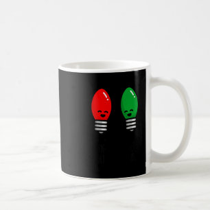 Funny Christmas Lights Pun Working Over Holidays_ Coffee Mug