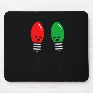 Funny Christmas Lights Pun Working Over Holidays_ Mouse Pad