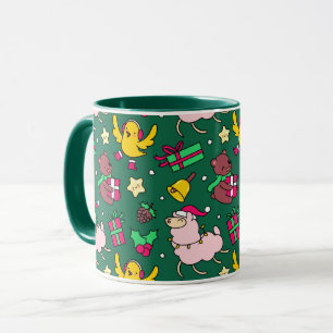Funny  Christmas Llama Mug