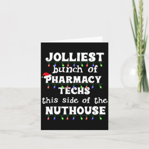 Funny Christmas Matching Group Work Pharmacy Techn Card