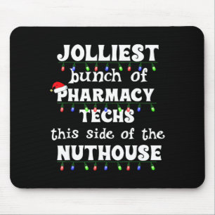 Funny Christmas Matching Group Work Pharmacy Techn Mouse Pad