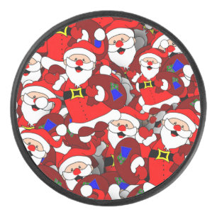Funny Christmas Modern Whimsical Père Noël Collage