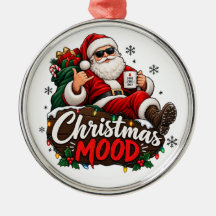 Funny Christmas Mood Santa Holiday Gift Graphic