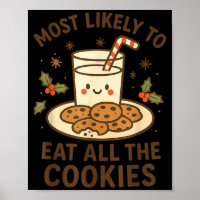 Funny Christmas - Most Likely To Eat All The Cooki