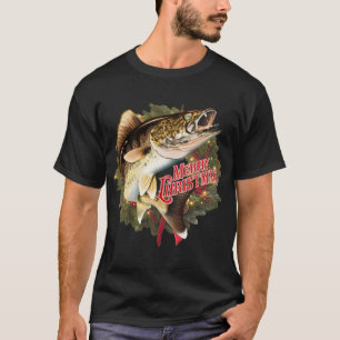 Funny Christmas Most Likely To Go Fishing With San T-Shirt