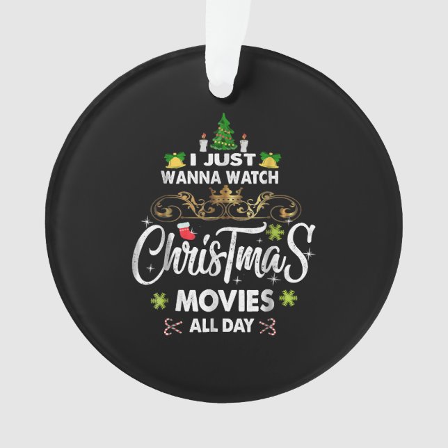 Funny Christmas Movie , Christmas Movies Ornament (Front)