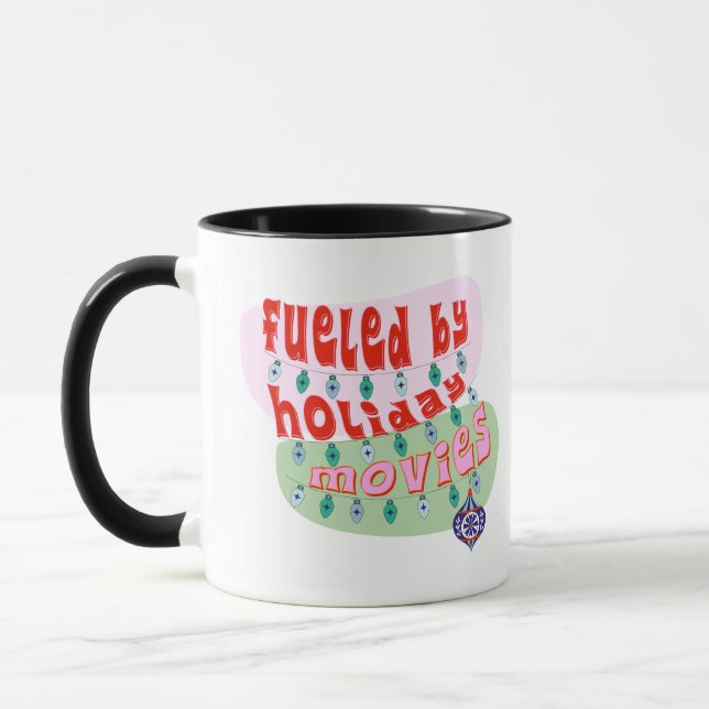 Funny Christmas Movies Channel Holiday Gift Mug (Gauche)