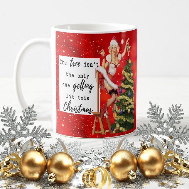 Funny Christmas Mug Best Friend "Tree Lit" (Créateur téléchargé)