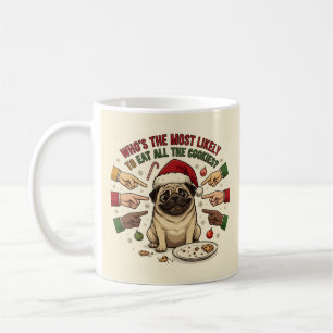 Funny Christmas Mug Pug Dog