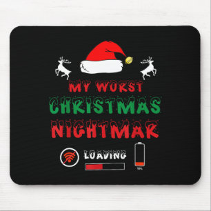 Funny Christmas My Worst For Gamers  Mouse Pad