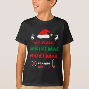 Funny Christmas My Worst For Gamers  T-Shirt