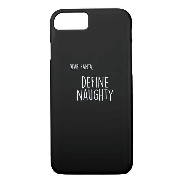 Funny Christmas Naughty Nice Santa Checklist  Case-Mate iPhone Case (Back)