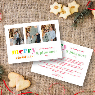 Funny Christmas & New Beginnings 3 Multi Photos Holiday Card