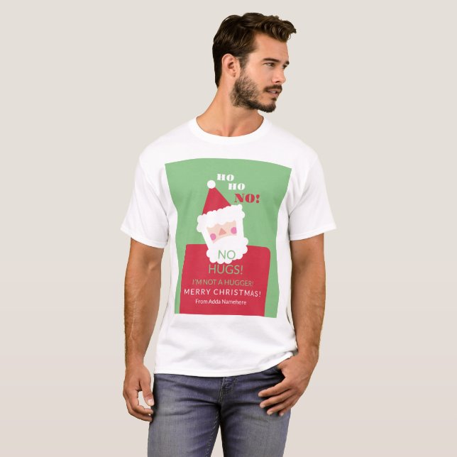 Funny Christmas No Hugs Ugly Sweater (Front Full)