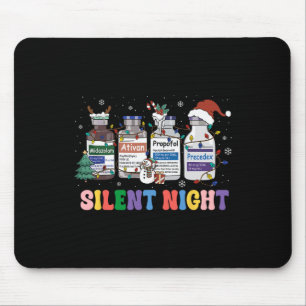 Funny Christmas Nurse Medical Christmas Icu Nicu R Mouse Pad