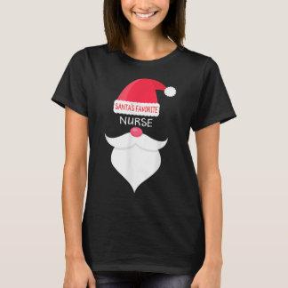 Funny Christmas Nursing, Santa's Favourite Nurse T-Shirt