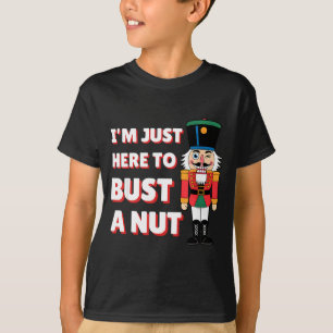 Funny Christmas Nutcracker- Bust A Nut Funny Mens  T-Shirt