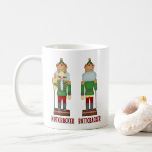 Funny Christmas Nutcracker Buttcracker Humourous Coffee Mug