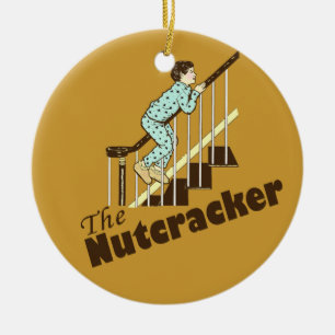 Funny Christmas Nutcracker Ceramic Ornament