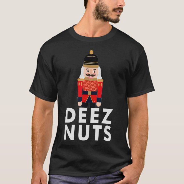 Funny Christmas Nutcracker Deez Nuts Kids  T-Shirt (Front)