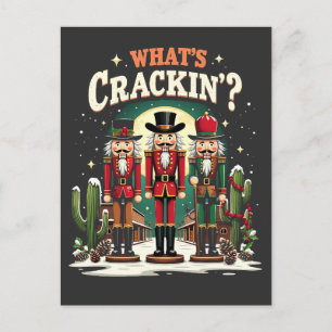 Funny Christmas Nutcracker Holiday Lover Humour Postcard