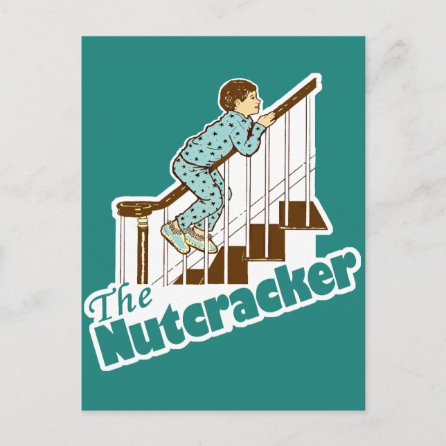 Funny Christmas Nutcracker Holiday Postcard (Front)