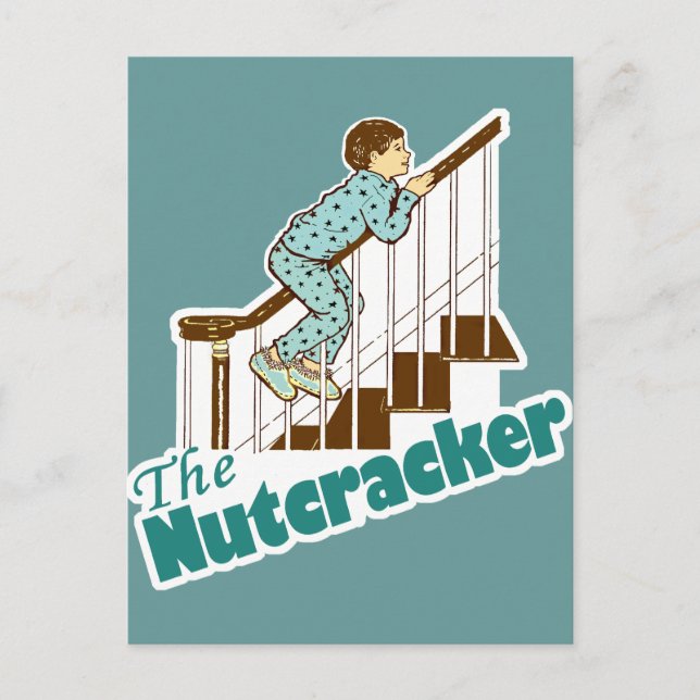 Funny Christmas Nutcracker Holiday Postcard (Front)