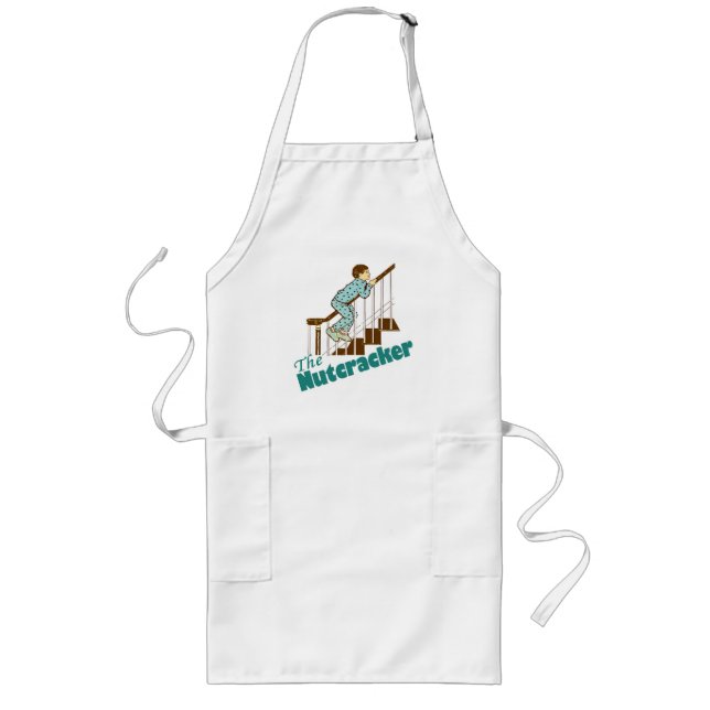 Funny Christmas Nutcracker Long Apron (Front)
