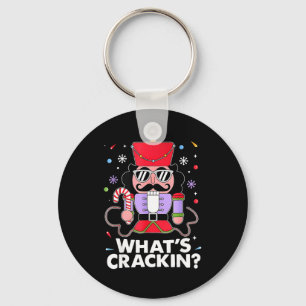 Funny Christmas Nutcracker Men Kids Teen Boys What Keychain