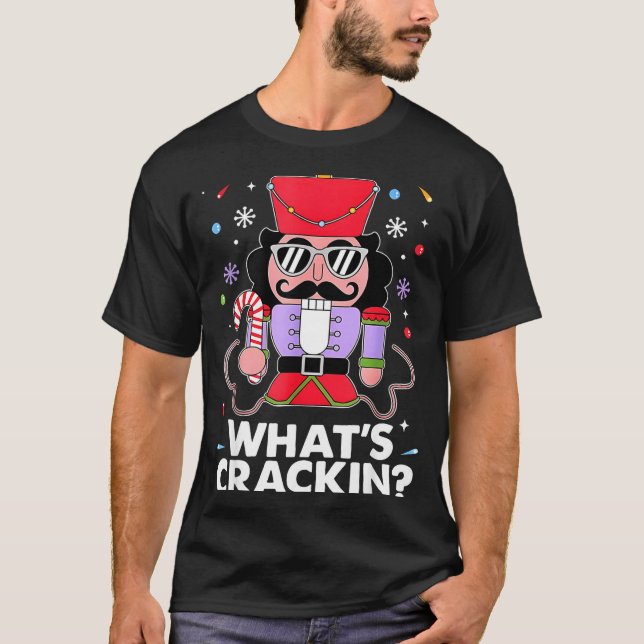 Funny Christmas Nutcracker Men Kids Teen Boys What T-Shirt (Front)