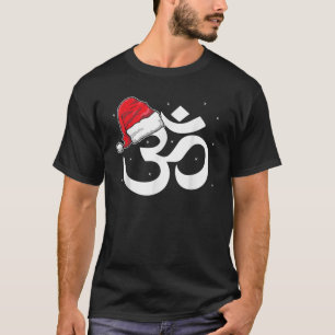 Funny Christmas Om Santa T Shirt Yoga Lovers Xmas