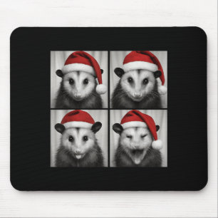 Funny Christmas Ossum Santa Photo Booth Mouse Pad