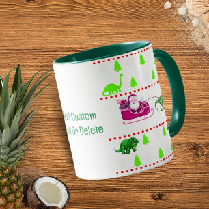 Funny Christmas Pajama Dinosaur, Xmas Party Mug