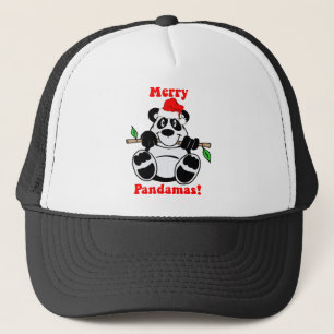 Funny Christmas Panda Bear Trucker Hat
