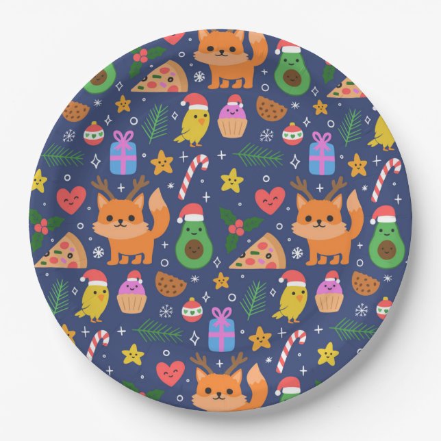 Funny Christmas Paper Plate (Front)